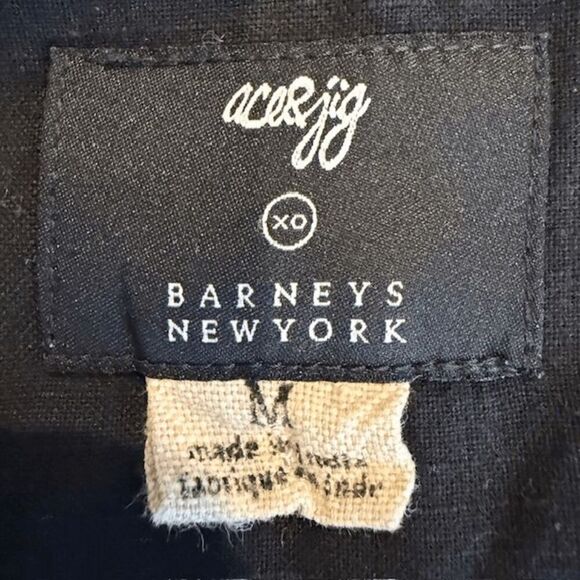 Ace & Zig Wrap Jumpsuit "Barn Wrap" St. Honore Brown Metallic Gold Size Medium - Picture 6 of 14